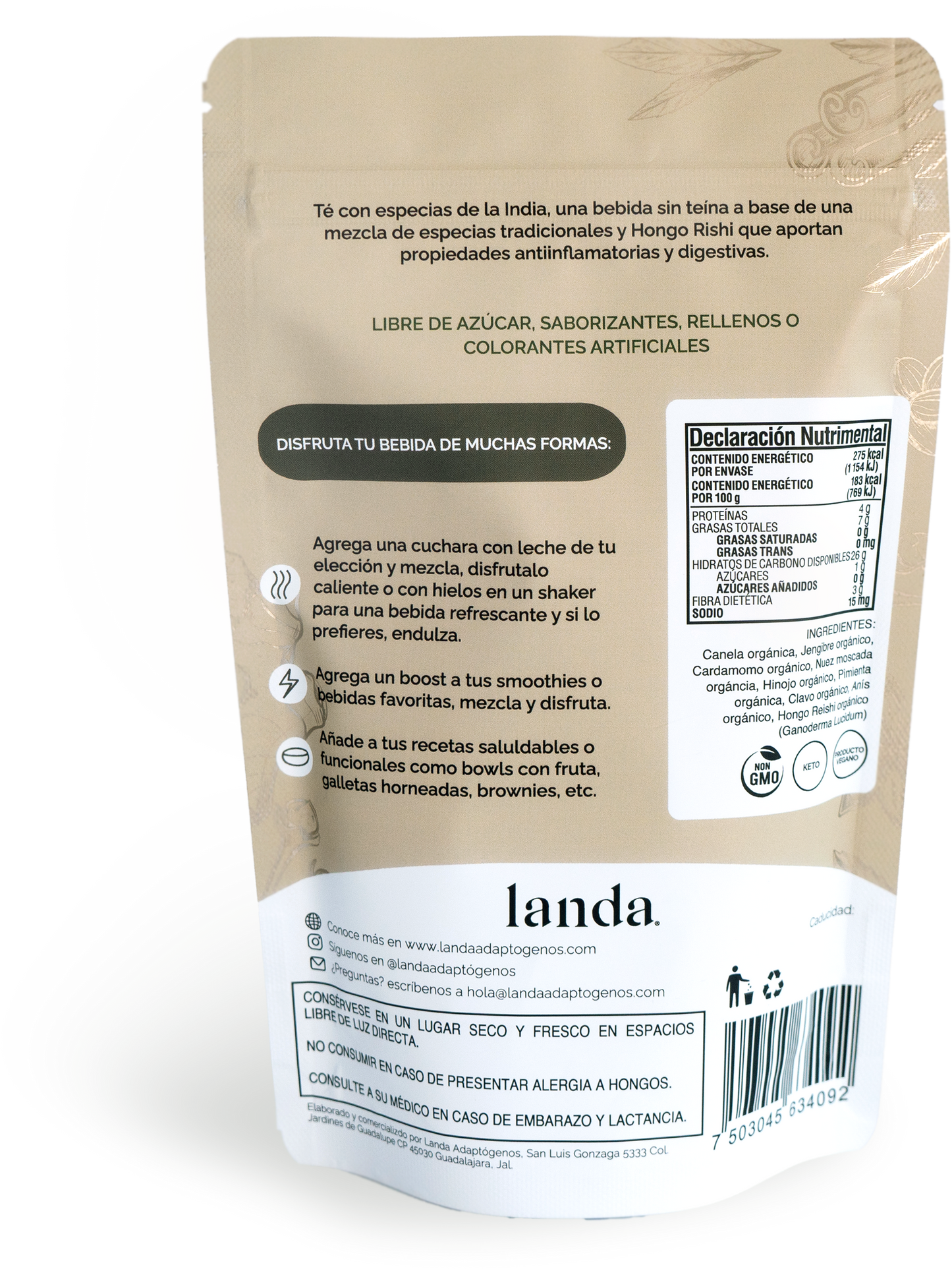 Té Chai Orgánico