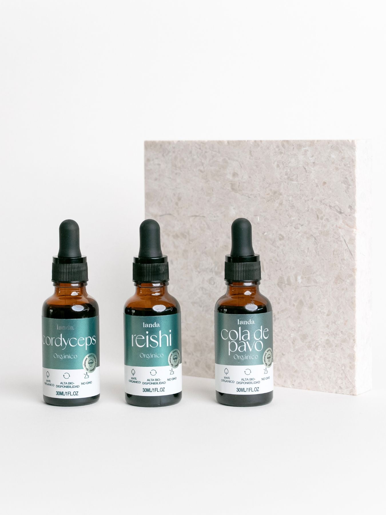 Kit con hongos adaptógenos para reforzar inmunidad  y protección antioxidante.